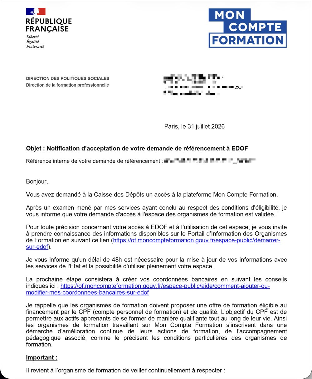 Preuve de référencement n°1