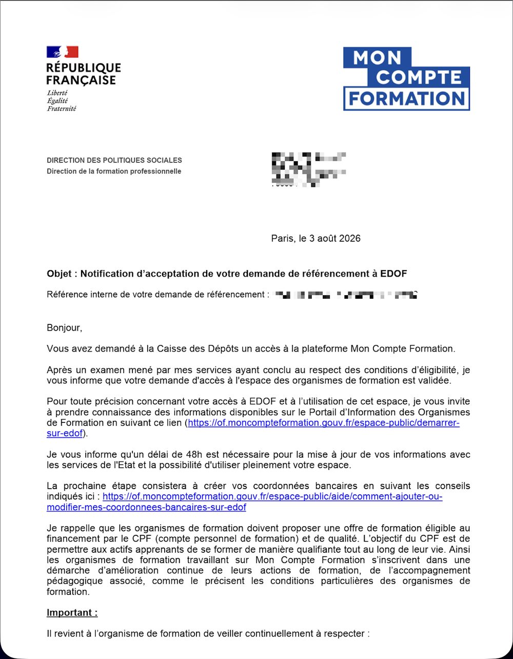 Preuve de référencement n°5