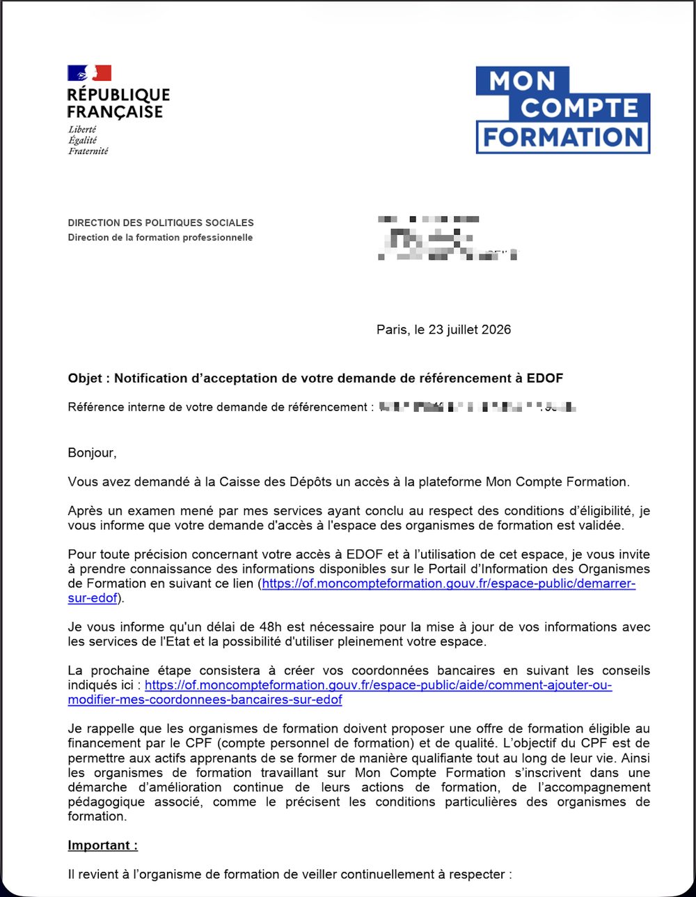 Preuve de référencement n°8