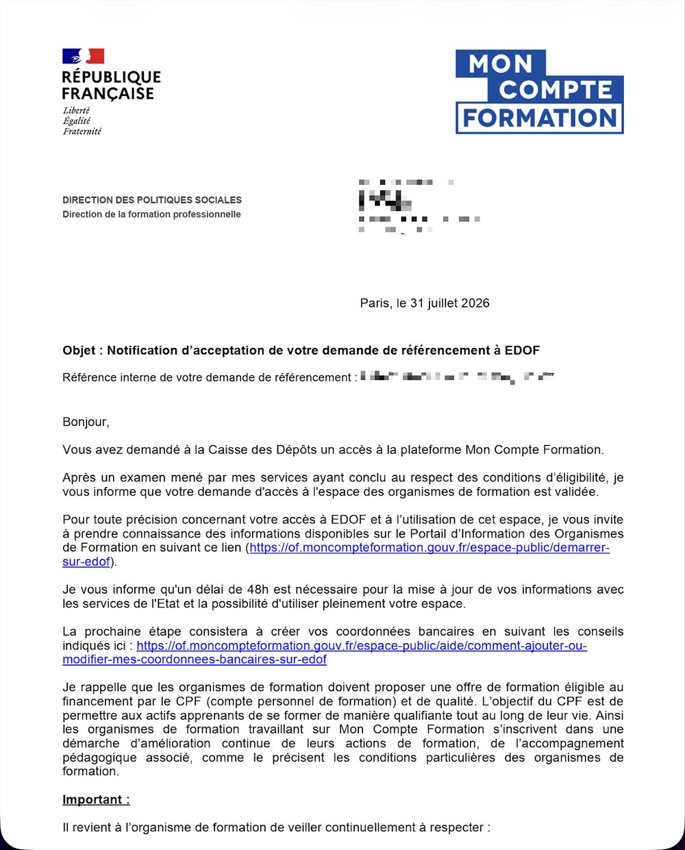 Preuve de référencement n°17